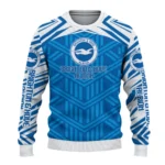Customized Brighton Hove Albion Chevron Pattern Blue Sweater Best Selling