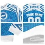 Customized Brighton Hove Albion Chevron Pattern Blue Sweater Best Selling