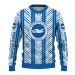 Customized Brighton Hove Albion Chevron Rows Blue Sweater Best Selling