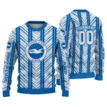 Customized Brighton Hove Albion Chevron Rows Blue Sweater Best Selling