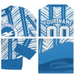 Customized Brighton Hove Albion Chevron Rows Blue Sweater Best Selling