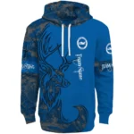 Customized Brighton Hove Albion Deer Silhouette Blue Hoodie Best Selling