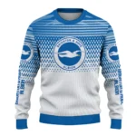 Customized Brighton Hove Albion Diamond Mesh Sweater Best Selling