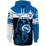 Customized Brighton Hove Albion Grim Reaper Blue Black Hoodie Best Selling
