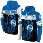 Customized Brighton Hove Albion Grim Reaper Blue Black Hoodie Best Selling