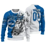 Customized Brighton Hove Albion Jesus Tears Blue White Sweater Best Selling