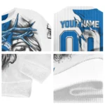 Customized Brighton Hove Albion Jesus Tears Blue White Sweater Best Selling
