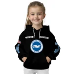 Customized Brighton Hove Albion Punisher Skull Black Hoodie Best Selling