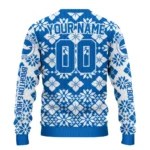 Customized Brighton Hove Albion Snowflake Matrix Blue Sweater Best Selling