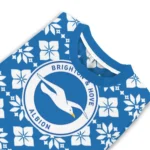 Customized Brighton Hove Albion Snowflake Matrix Blue Sweater Best Selling