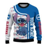 Customized Brighton Hove Albion Stitch Art Prints Blue Sweater Best Selling