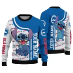Customized Brighton Hove Albion Stitch Art Prints Blue Sweater Best Selling