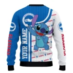 Customized Brighton Hove Albion Stitch Art Prints Blue Sweater Best Selling