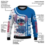 Customized Brighton Hove Albion Stitch Art Prints Blue Sweater Best Selling