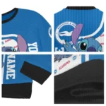 Customized Brighton Hove Albion Stitch Art Prints Blue Sweater Best Selling