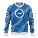 Customized Brighton Hove Albion Stripe Motion Blue Sweater Best Selling