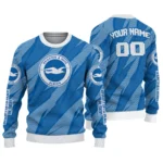 Customized Brighton Hove Albion Stripe Motion Blue Sweater Best Selling