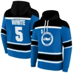 Customized Brighton Hove Albion Striped Pattern Blue Hoodie Best Selling
