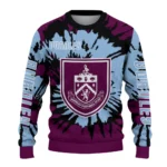 Customized Burnley Burst Swirl Burgundy Sweater Best Selling