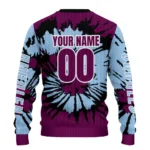 Customized Burnley Burst Swirl Burgundy Sweater Best Selling