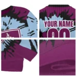 Customized Burnley Burst Swirl Burgundy Sweater Best Selling