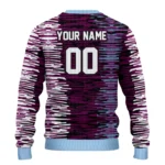 Customized Burnley Camouflage Stripe Burgundy White Sweater Best Selling