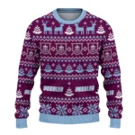 Customized Burnley Christmas Designs Burgundy Sweater Best Selling