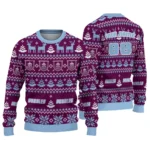 Customized Burnley Christmas Designs Burgundy Sweater Best Selling