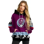 Customized Burnley Grateful Vibes Burgundy Hoodie Best Selling