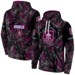 Customized Burnley Hunting Theme Burgundy Black Hoodie Best Selling