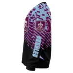 Customized Burnley Pixel Flow Burgundy Black Sweater Best Selling