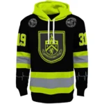 Customized Burnley Safety Motif Black Neon Green Hoodie Best Selling