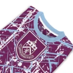 Customized Burnley Streak Overlay Burgundy Sweater Best Selling