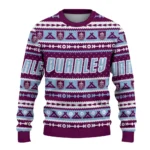 Customized Burnley Tent Stripes Burgundy White Sweater Best Selling