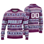 Customized Burnley Tent Stripes Burgundy White Sweater Best Selling