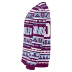 Customized Burnley Tent Stripes Burgundy White Sweater Best Selling