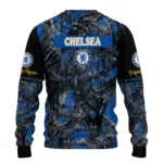 Customized Chelsea Antlers Pattern Royal Blue Black Sweater Best Selling