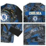 Customized Chelsea Antlers Pattern Royal Blue Black Sweater Best Selling