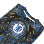 Customized Chelsea Antlers Pattern Royal Blue Black Sweater Best Selling