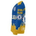 Customized Chelsea Flame Border Royal Blue Sweater Best Selling