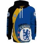 Customized Chelsea Minimalist Design Royal Blue Black Hoodie Best Selling