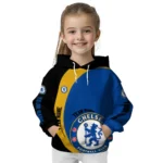 Customized Chelsea Minimalist Design Royal Blue Black Hoodie Best Selling
