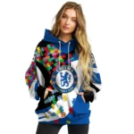 Customized Chelsea Puzzle Pieces Royal Blue Hoodie Best Selling