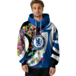 Customized Chelsea Puzzle Pieces Royal Blue Hoodie Best Selling