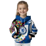 Customized Chelsea Puzzle Pieces Royal Blue Hoodie Best Selling