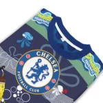 Customized Chelsea Spongebob Designs Blue Sweater Best Selling