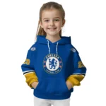 Customized Chelsea Striped Sleeves Royal Blue Hoodie Best Selling
