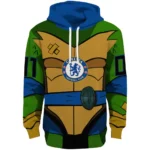 Customized Chelsea Superhero Armor Royal Blue Green Hoodie Best Selling