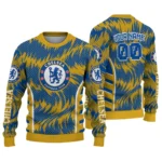 Customized Chelsea Swirl Flow Royal Blue Sweater Best Selling