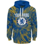 Customized Chelsea Tie Dye Pattern Royal Blue Hoodie Best Selling